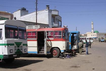 The Keren bus station in Asmara.