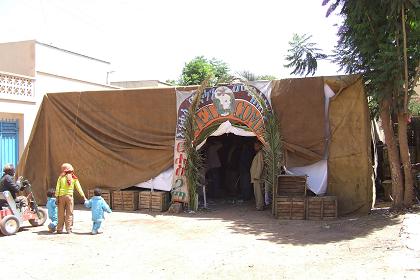 Tent for a wedding ceremony - Mai Chehot Asmara Eritrea.