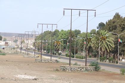 Main road from Expo to Kahawta - Expo area Asmara Eritrea.