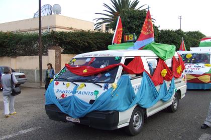Contribution of Rahwa Paints, Independence Day carnival - BDHO Avenue Asmara Eritrea.