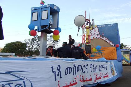 Contribution of Eritel, Independence Day carnival - BDHO Avenue Asmara Eritrea.