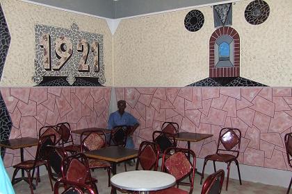 Bar and fast food restaurant Tnsaie Midry Babur - Bus (and former railway) station - Keren Eritrea.