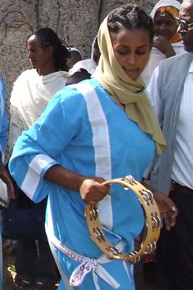 Procession around the tree - Festival of Mariam Dearit - Keren Eritrea.