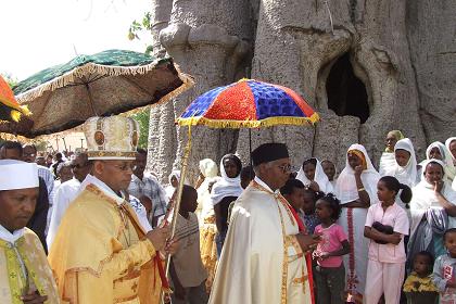 Procession around the tree - Festival of Mariam Dearit - Keren Eritrea.