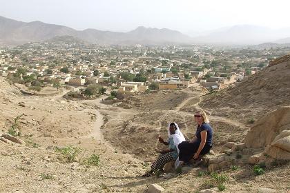 Uphill to Ciuf Ciufit with Hansu and Claire - Keren Eritrea.