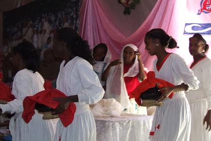 The catering at the wedding of Berhe and Lemlem - Asmara Eritrea.