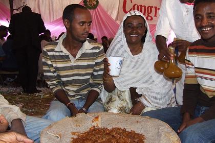 Lunch at the wedding of Berhe and Lemlem - Asmara Eritrea.
