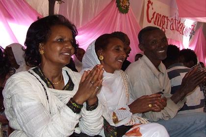 The audience at the wedding of Berhe and Lemlem - Asmara Eritrea.