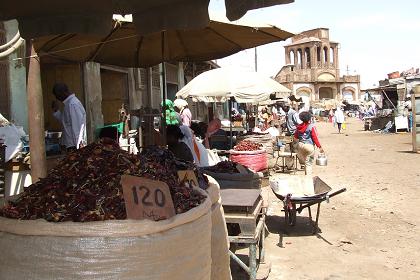 Chily wholesale, Medeber market - Asmara Eritrea.