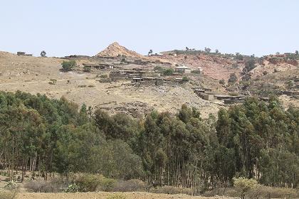 View on Tselot from the valley - Tselot Eritrea.
