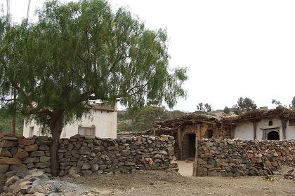 Traditional houses Tselot Lalay (Upper Tselot) - Tselot Eritrea.