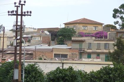 View on the Italian quarter - Asmara Eritrea.