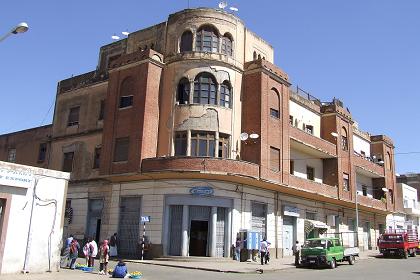 Shops and apartments - Nakfa Avenue Asmara Eritrea.