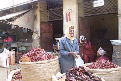 Chili wholesale - Medeber Asmara Eritrea.