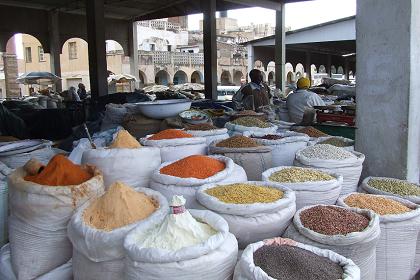 Spices and flour market - Asmara Eritrea.