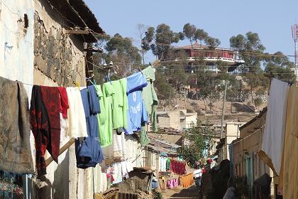 The alleys of Gheza Behanu Asmara Eritrea.