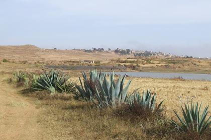 Water reservoir - Road to Adi Nefas Eritrea.