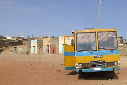 Bus stop - Adi Nefas Eritrea.