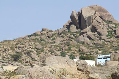 Landscape Elabered - Road from Asmara to Keren Eritrea.