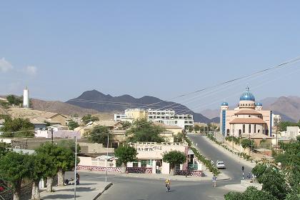 View from the balcony of the bus terminal - Keren Eritrea.