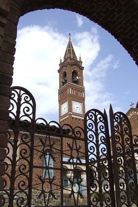 Gate and bell tower of the Catholic Cathedral - Harnet Avenue Asmara Eritrea.