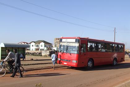 Bus stop - Bond Asmara Eritrea.