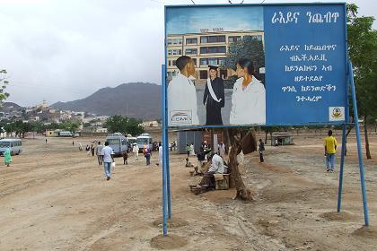 Bus stop - Ghinda Eritrea.