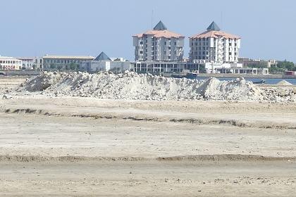 Salt pans - View from my Seghen Hotel room window - Massawa Eritrea.