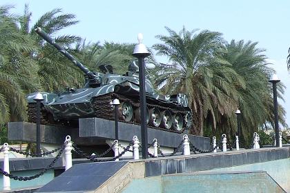 Tank monument - Taulud Island Massawa Eritrea.