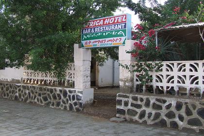 Africa hotel & bar & restaurant - Taulud Island Massawa Eritrea.