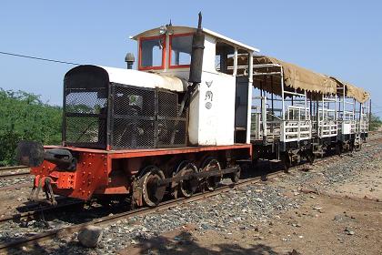 Abandoned railway equipment - Massawa Eritrea.