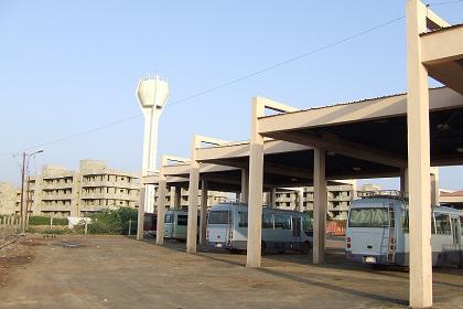 Bus terminal and apartments under construction - Massawa Eritrea.