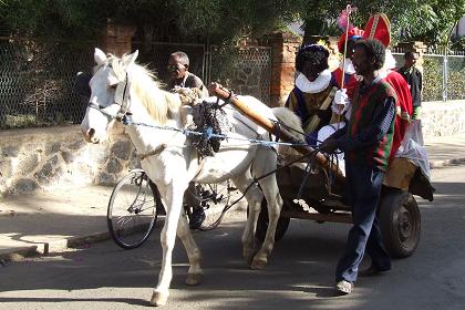 Arrival of Saint Nicolas - Asmara Eritrea.