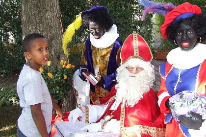 Saint Nicolas feast at the residence of the ambassador of The Netherlands - Asmara Eritrea.