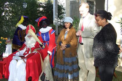 Saint Nicolas feast at the residence of the ambassador of The Netherlands - Asmara Eritrea.