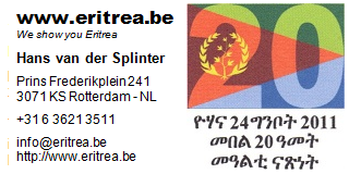 Hans van der Splinter -  2011 20th anniversary of Eritrea