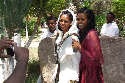 Melete (bride) & (brides maid) Semhar - Expo compound Asmara.