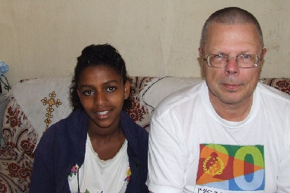 Alana (my niece) and me - Sembel Asmara Eritrea.