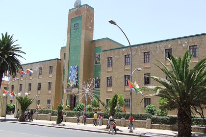 Decorated Municipality of Asmara - Harnet Avenue Asmara Eritrea.