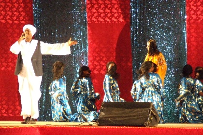Ahmed (Wedi Shek) and Bilen dancers - Bathi Meskerem Square Asmara Eritrea.