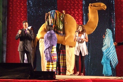 Drama in the Tigrinya ethnic language - Bahti Meskerem stage Asmara Eritrea.