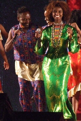 African singers - Bahti Meskerem stage Asmara Eritrea.