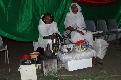 Backstage - City Park stage Asmara Eritrea.