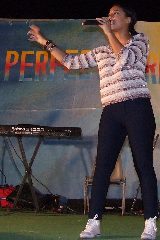 Betty Zere, born in Stockholm Sweden - City Park stage Asmara Eritrea.