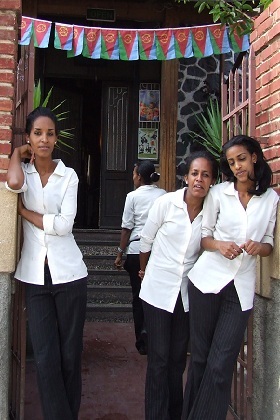 Waitress - Spaghetti House - Harnet Avenue Asmara Eritrea.
