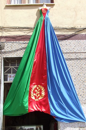 Decorated fashion shop - Knowledge Street Asmara Eritrea.