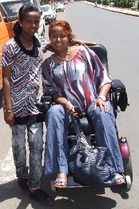 Eden and her niece - Sematat Avenue Asmara Eritrea.
