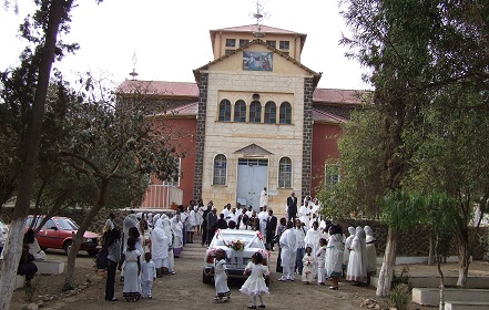 Wedding ceremony Nda Gabriel Orthodox church - Akria Asmara Eritrea.