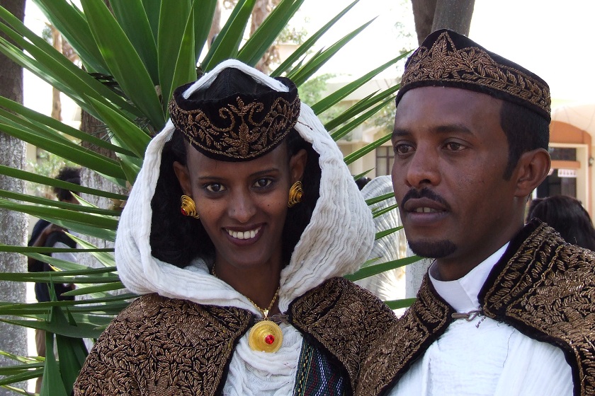 Terhas and Hadgembes - Expo compound Asmara Eritrea.