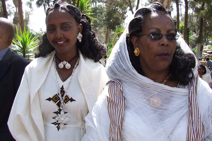 Selam and Mebrat - Expo compound Asmara Eritrea.